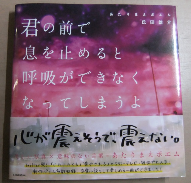 最新刊 中央区銀座より 君の前で息を止めると呼吸ができなくなってしまうよ 入荷です くまねこ堂