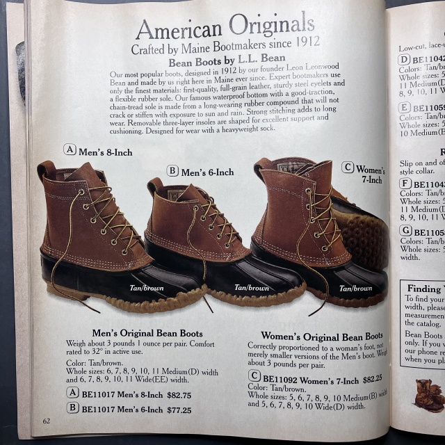 L.L.Bean、ハンティングシューズ、ビーンブーツ