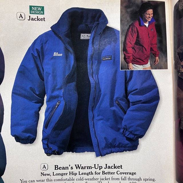 L.L.Bean、ウォームアップジャケット